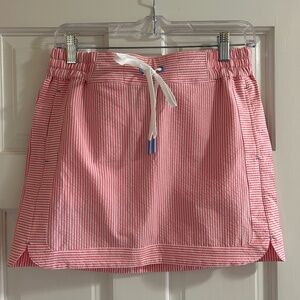 Vineyard Vines Seersucker mini skirt - size XS - pink/white striped